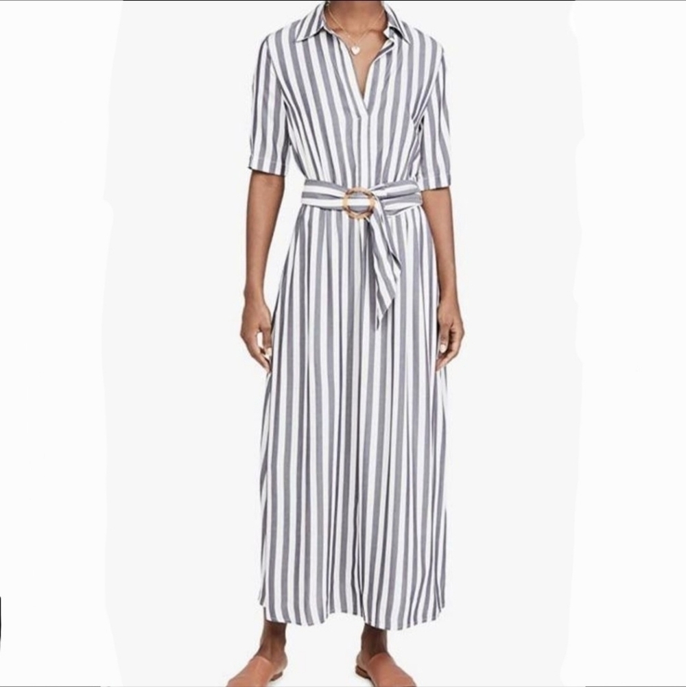 NWT BB Dakota Navy & White Striped Pant Jumpsuit